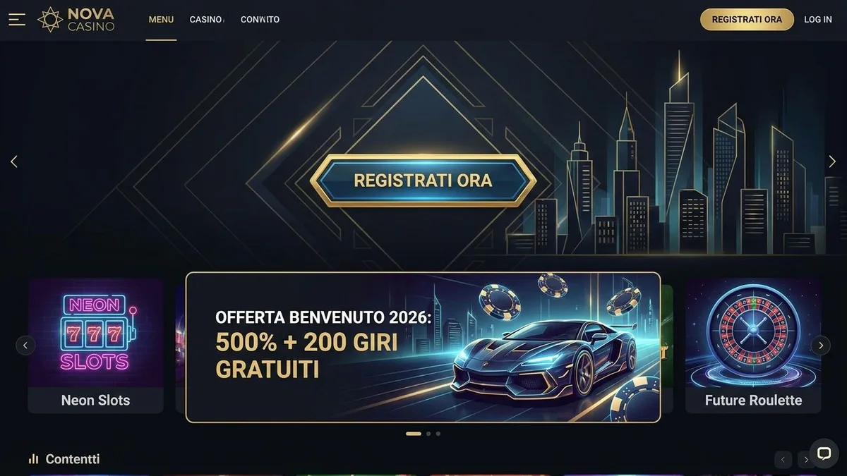 Registrazione con bonus